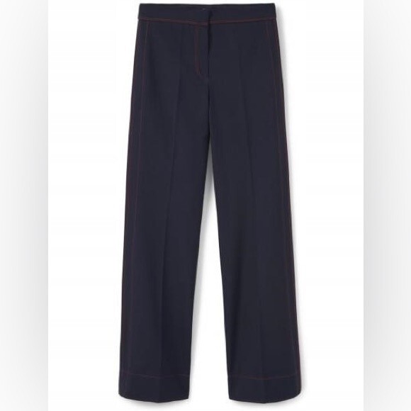 Mango Navy Suit Pants with Red Stitching - Picture 4 of 12